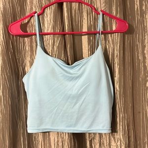 (M) light blue top